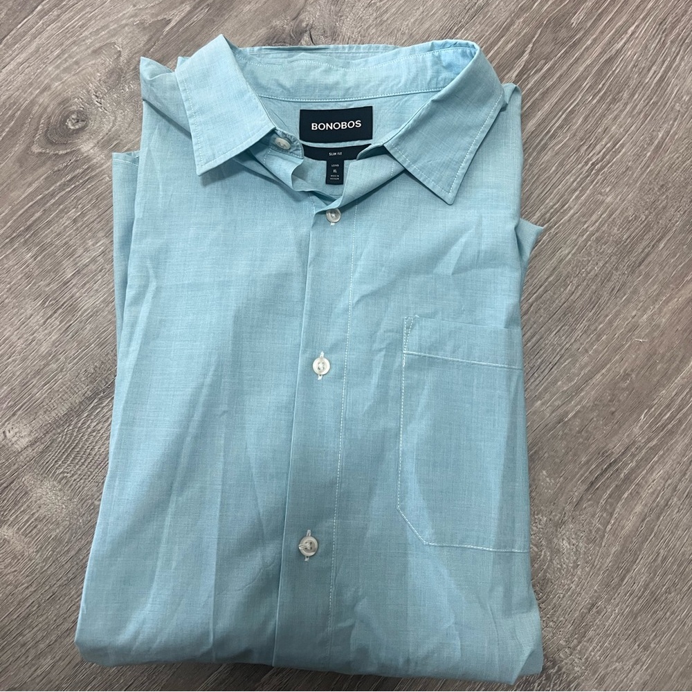 Men’s Designer BONOBOS Long Sleeve Button Down Shirt